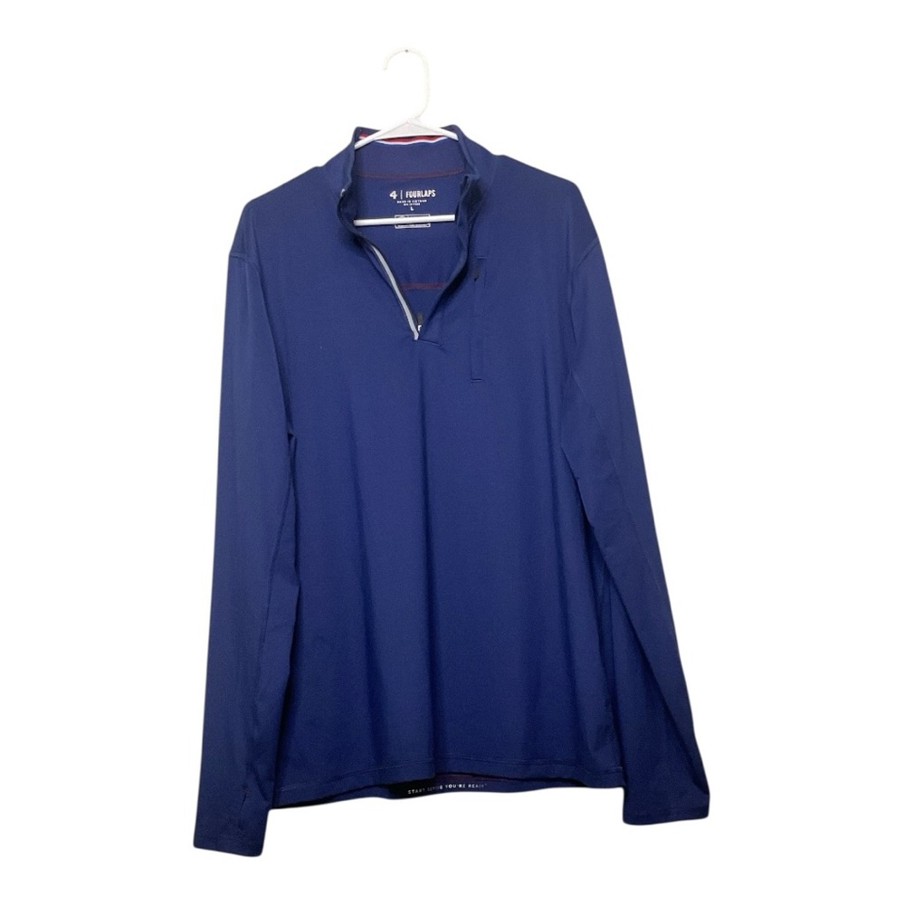 Men’s FourLaps long sleeve,‎ quarter zip, size large